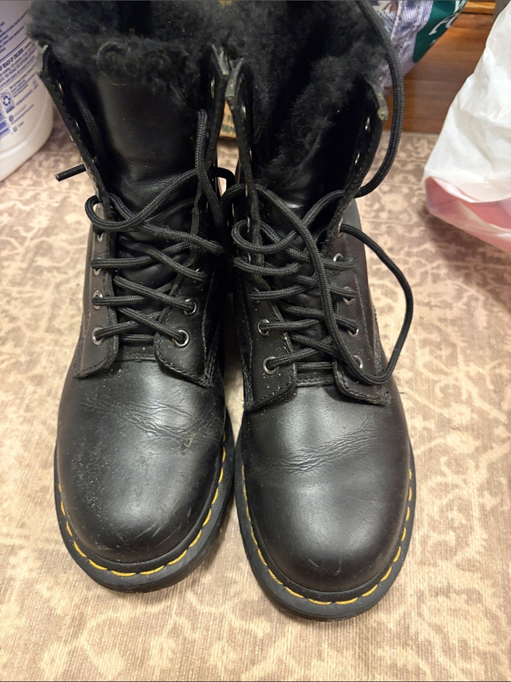 Black insulated Dr. Martens